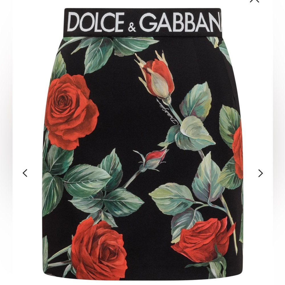 Dolce & Gabbana Rose Logo skirt